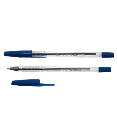 Ручка кулькова, 0,5 мм,  синя, 4-112, 4OFFICE (1/40)
