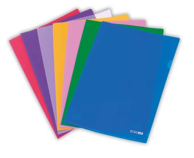 Папка-куточок А4 Economix, 180 мкм, фактура "глянець", асорті (10/500)