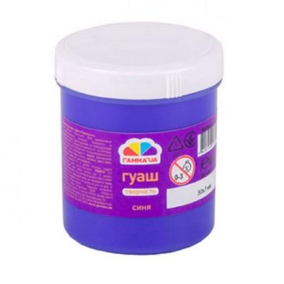 Фарба гуашева синя, 40 мл, Творчість 1/6