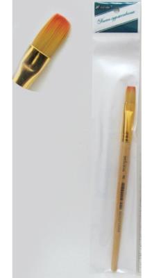 Пензлик нейлон плоский N-BP-8# (ГОСТ №8) (Штрих-код)