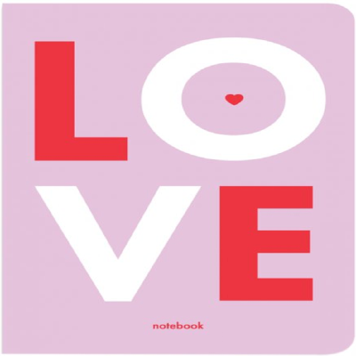 Блокнот "Love" фіолетовий