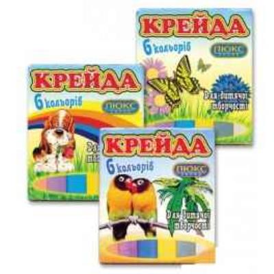 Мел цветной 6 цв."Люкс Колор" , 906