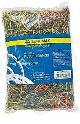 Гумки для грошей Buromax JOBMAX 1000 г, асорті, BM.5505 (1/20)
