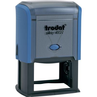 Оснастка для штампу пластикова, розмір 60*40 мм, синя (1)