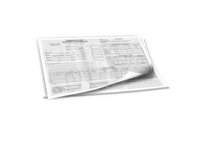 Путевой лист грузового автомобиля, А4, газетная, горизонтальная, 00118