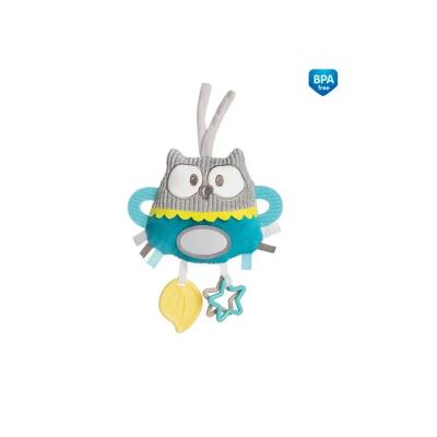 Игрушка плюшевая развивающая к кроватке/тележке Pastel Friends - бирюзовая