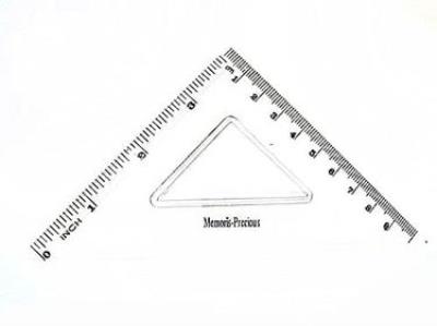 Трикутник 60 градус 13*7,5см.пластик 9026, CLASS (1/12)