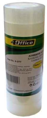 Лента клейкая канцелярская 4Office, 4-377, ширина 18мм, длина 30м (1/8/480)