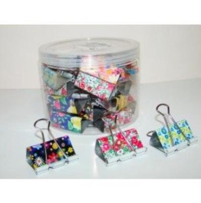 Біндер 41мм "Квіти" DSCN1563-41мм (5387) (24 шт/уп)