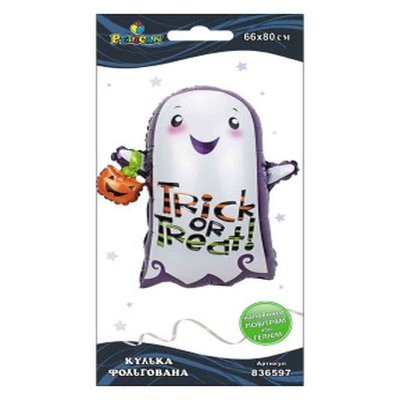 Кулька фольг. Pelican, щасливий привид, 80см(індивідуальна упак.)