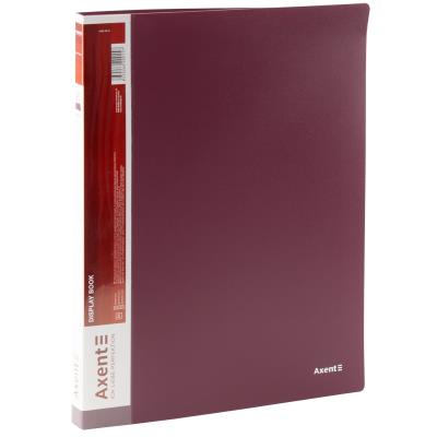 Дисплей-книга Axent 1020-04-A, А4, 20 файлiв, бордова (1/48)