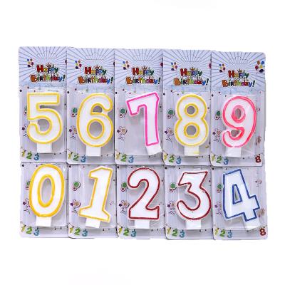 Свеча для торта ЦИФРА  6 с блестками (DSCN5151-6)