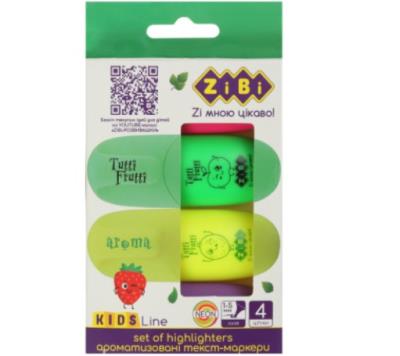 Набір з 4-x текст-маркерів TUTTI - FRUTTI