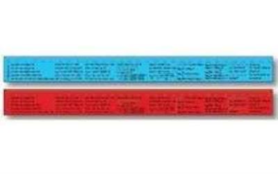 Лінійка 30 см з таблицями-множення, об’єму, площі, маси друкована (25/1000)