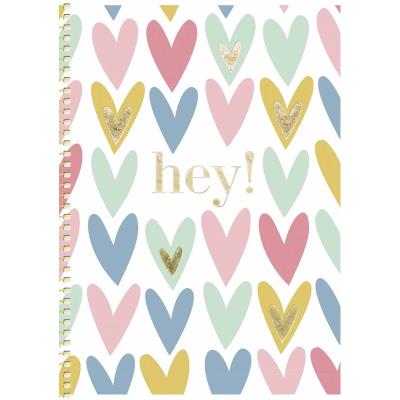 Зошит для записів, спiраль, В5/80арк., у клітинку, білий блок, 90г/м2, ПК , мат. ламінація + тиснення, Genius (4/56)