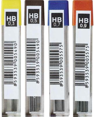Стержні для механічних олівців Н 0,7мм 4162 (12)