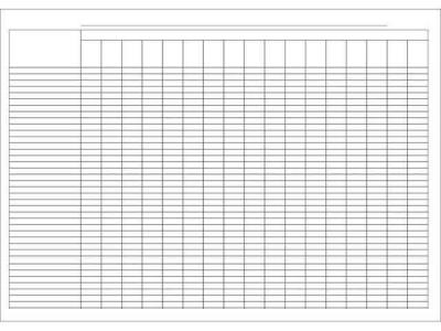 Пустографка офсетная, ф.А3, плотность 60 г / м2, 100 листов, 00019