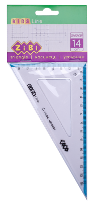 Косинець 100мм, з блакитною смужкою, блістер