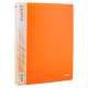 Папка на 4-х кільцях, 35 мм, прозора помаранчева (1/48/60)