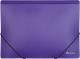 Папка пластикова А4 на гумках Optima двоколірна, фіолетова (1/20)
