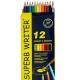 Олівці акварельні 12 кольорів шестигранні,Superb Writer,4120-12CB,ТМ"Marco" (1/12/240)
