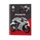 Блокнот (А) Мотобайк А7, 48арк, клітинка, біч.спір, м'яка карт.обкл, (1/40)