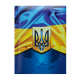 Блокнот UKRAINE, А5, 80 арк., клітинка, тв. обкл., глян. лам. с поролоном, темно-синій, BM.24582101-03