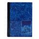 Книга амбарная А4, твердая ламинированная обложка, 80 листов, пружина, выборочный лак, клетка