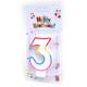 Свічка д/ торта ЦИФРА 3 з блискітками (DSCN5151-3)