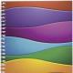 Блокнот (А) Абстракція кольор А7, 48арк, клітинка, біч.спір, м'яка карт.обкл, (1/40)