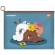 Папка-конверт YES B6 на блискавці "Line Friends. Cony"