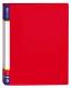 Папка пластиковая Economix 30702-03, А4, 4 кольца, красный