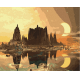 Набір для розпису по номерах. "Золоте місто" 40х50см, КНО2853