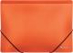 Папка пластиковая А4 на резинках Optima, двухцветная.оранжевая