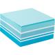 Блок паперу з клейким шаром75x75мм,400 арк, пастель асорті блакитний, куб. (1/12)