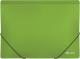 Папка пластиковая А4 на резинках Optima, двухцветная.салатовая