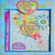 Блокнот дитячий на замочку в подар.коробочці з ручкою 150x110mm, 70g, 56 л, льодяники (1)